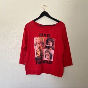 The Beatles Red Graphic Tee